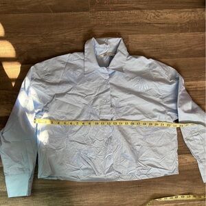 Zara Sky Blue Collared Shirt